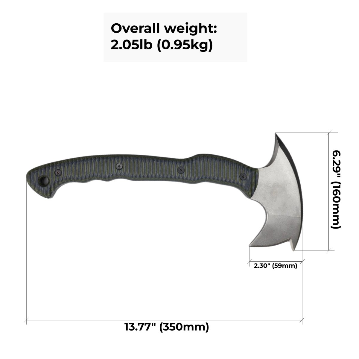 Tomahawk tactical "Alvaldi" with micarta handle