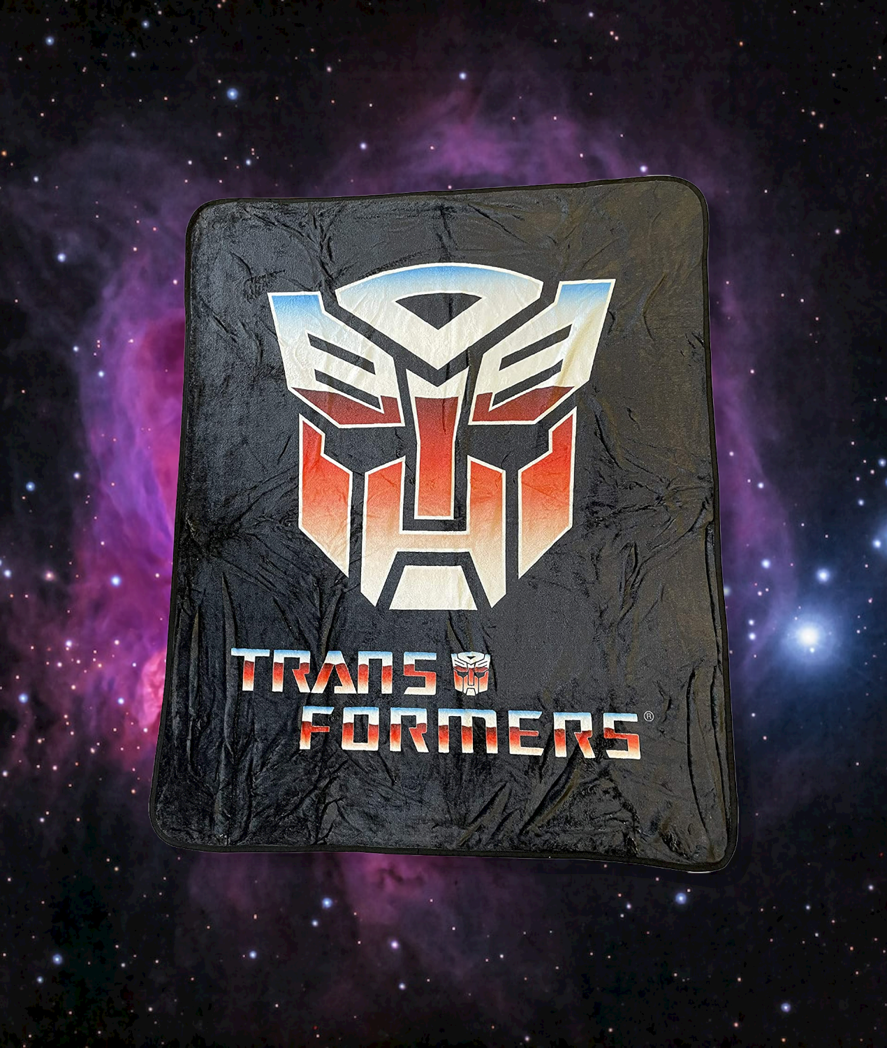 Hasbro Transformers Autobot Symbol 80's Cartoon Throw Blanket