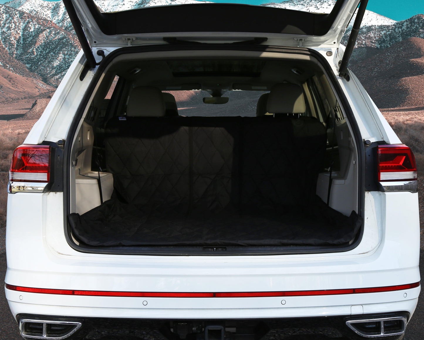 WATERPROOF SUV Cargo Liner for fold down 60/40 divided seats with pass-through option