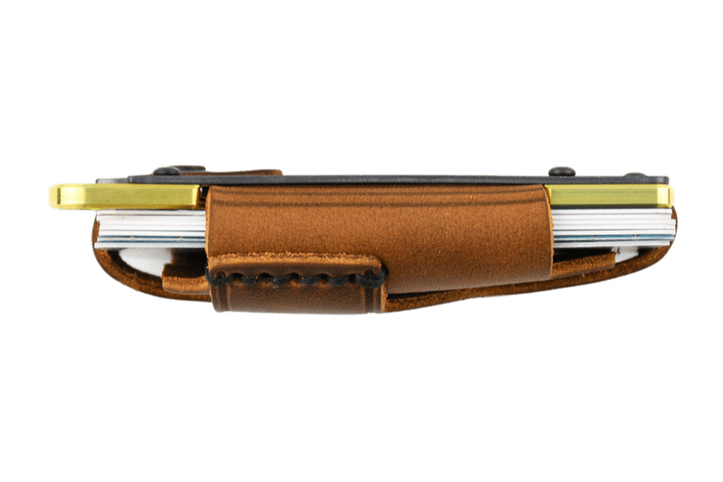 Contour Wallet - Brass Tobacco Brown