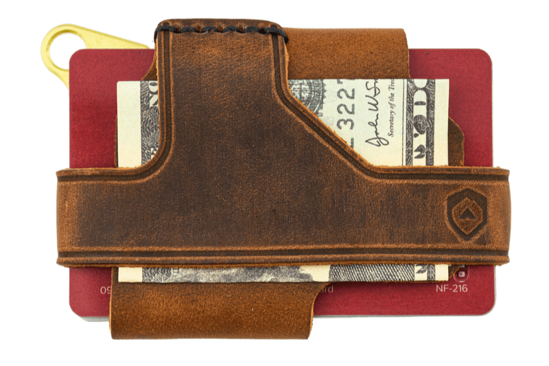 Contour Wallet - Brass Tobacco Brown