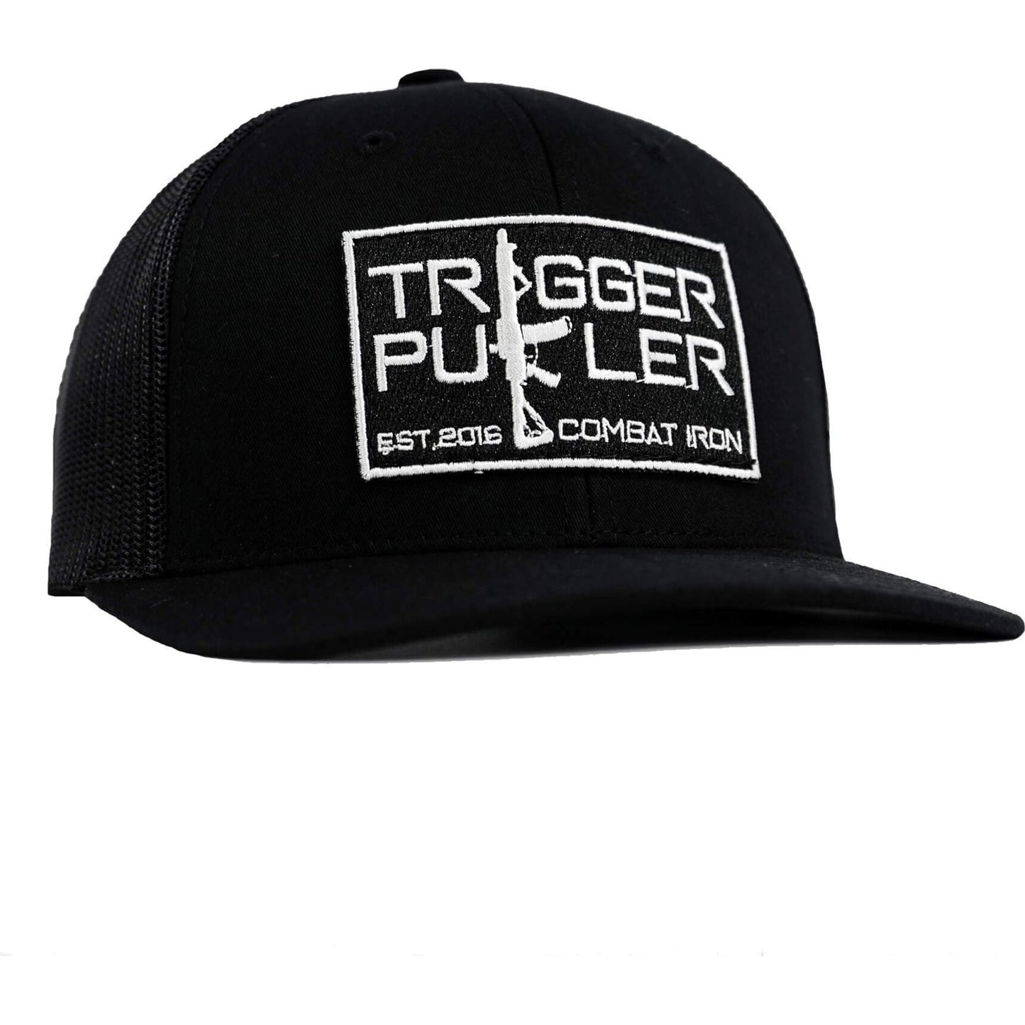 Trigger Puller Black Mid-Profile Mesh Snapback