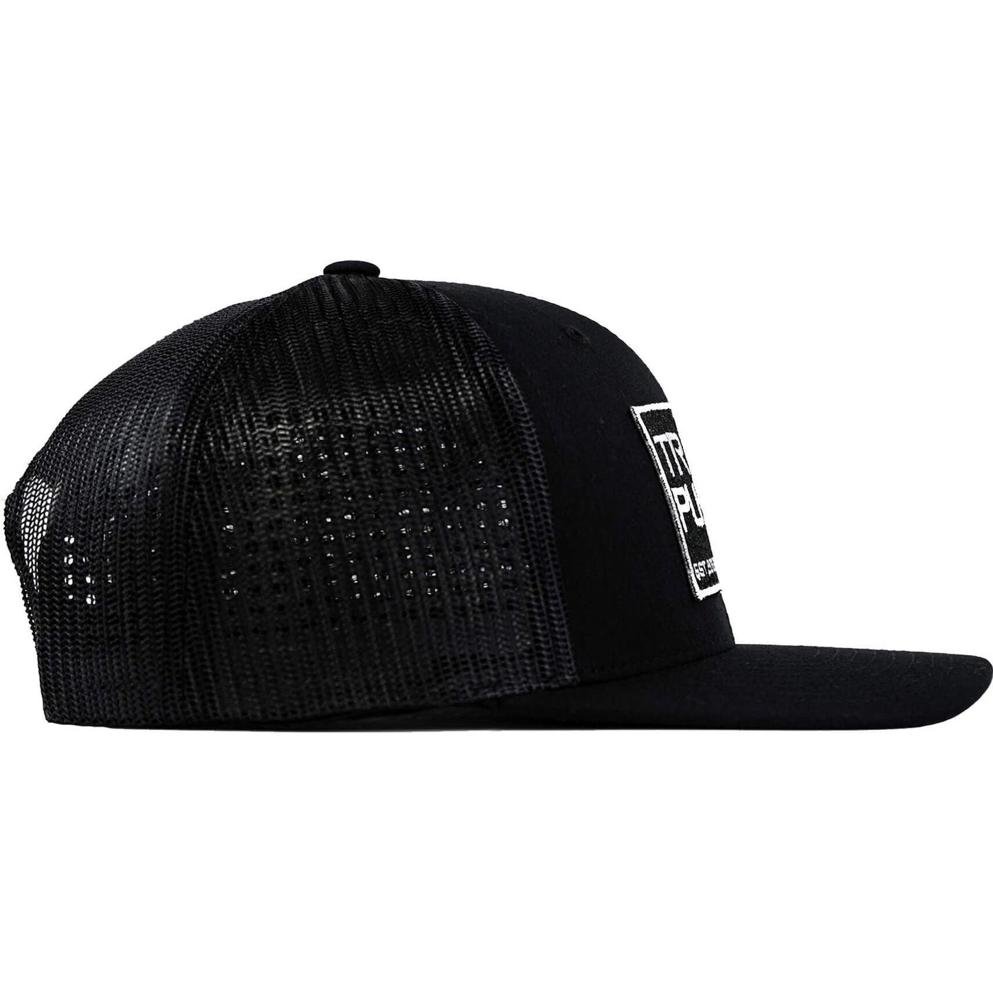 Trigger Puller Black Mid-Profile Mesh Snapback