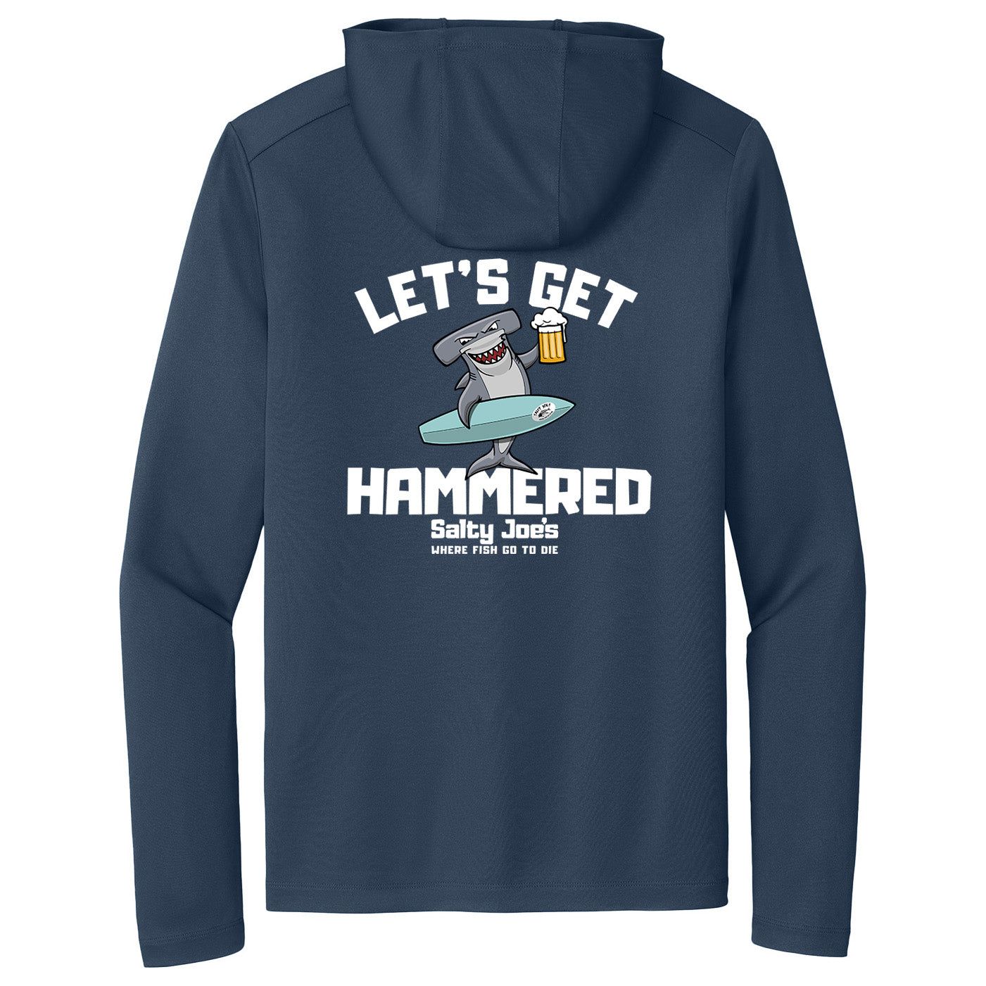 Salty Joe's Let's Get Hammered Hooded Sun Shirt