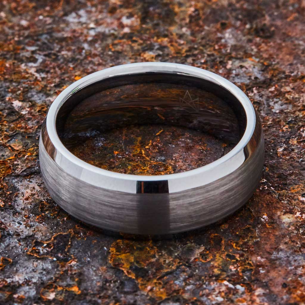 Silver Tungsten Ring - Minimalist