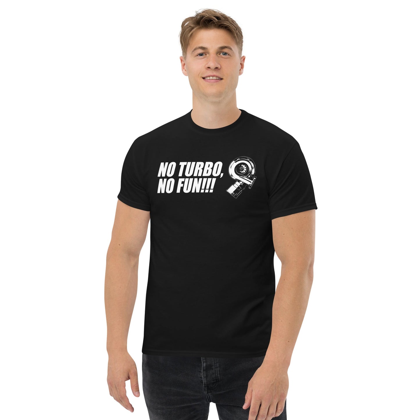 No Turbo, No Fun Car Enthusiast Racing T-Shirt