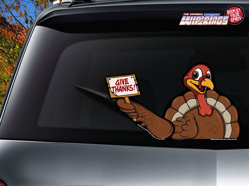 Turkey Tom Waving Sign WiperTags (*)