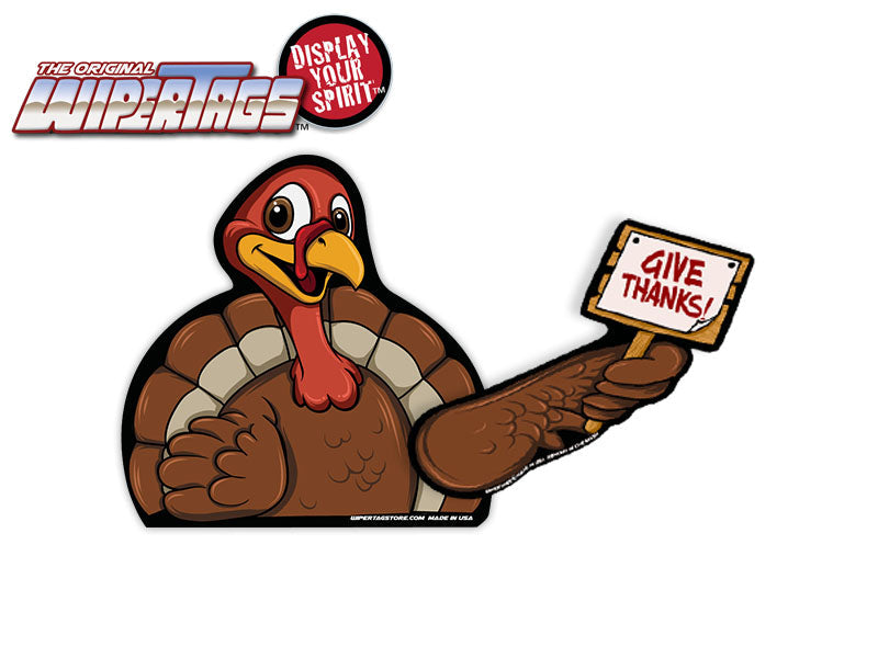 Turkey Tom Waving Sign WiperTags (*)