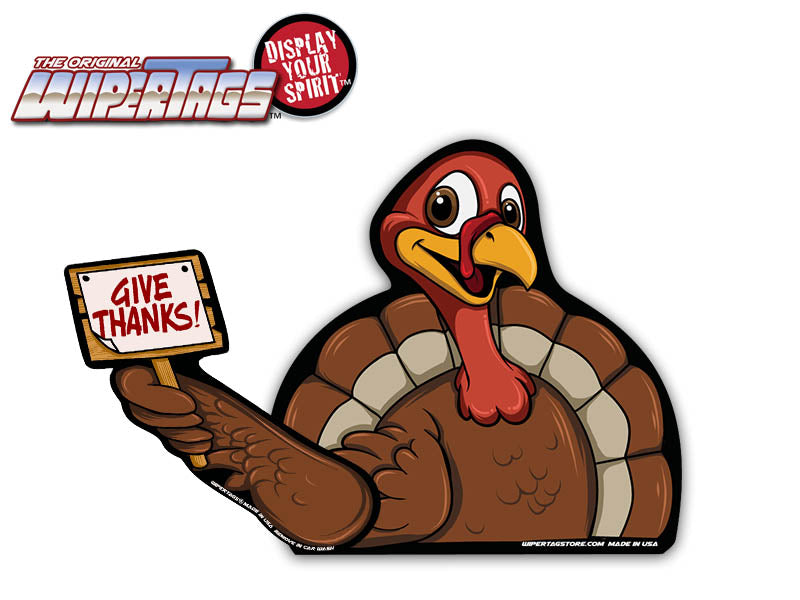 Turkey Tom Waving Sign WiperTags (*)