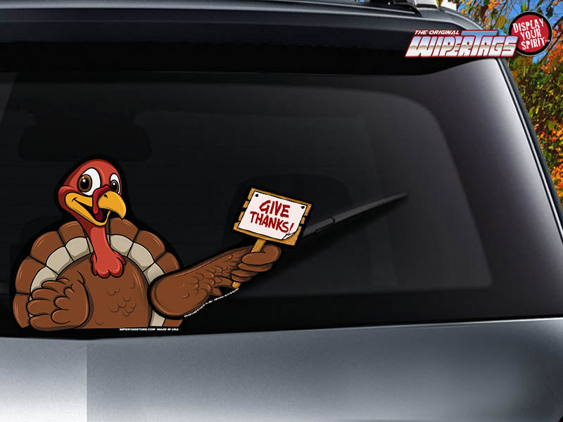 Turkey Tom Waving Sign WiperTags (*)