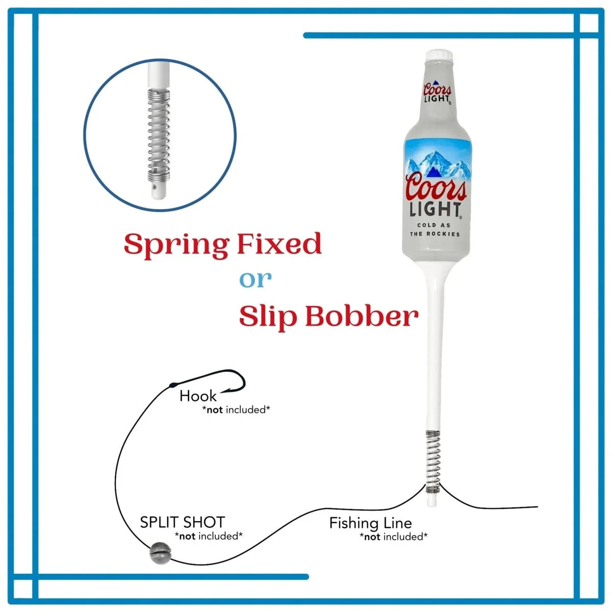 Two Pack Coors Light Fishing Bobbers - Southern Bell Brands