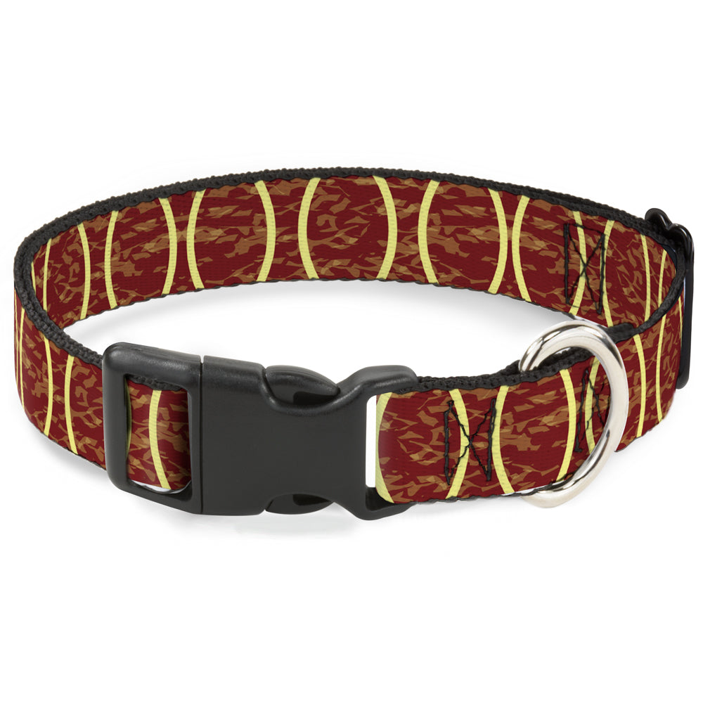 Plastic Clip Collar - Rings Camo Burnt Orange/Yellow