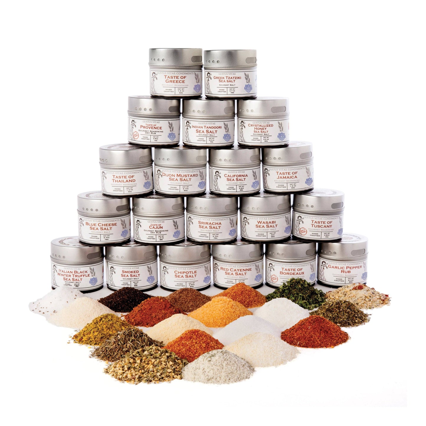 Ultimate Artisanal Seasoning and Gourmet Sea Salt Collection - 20 Tins