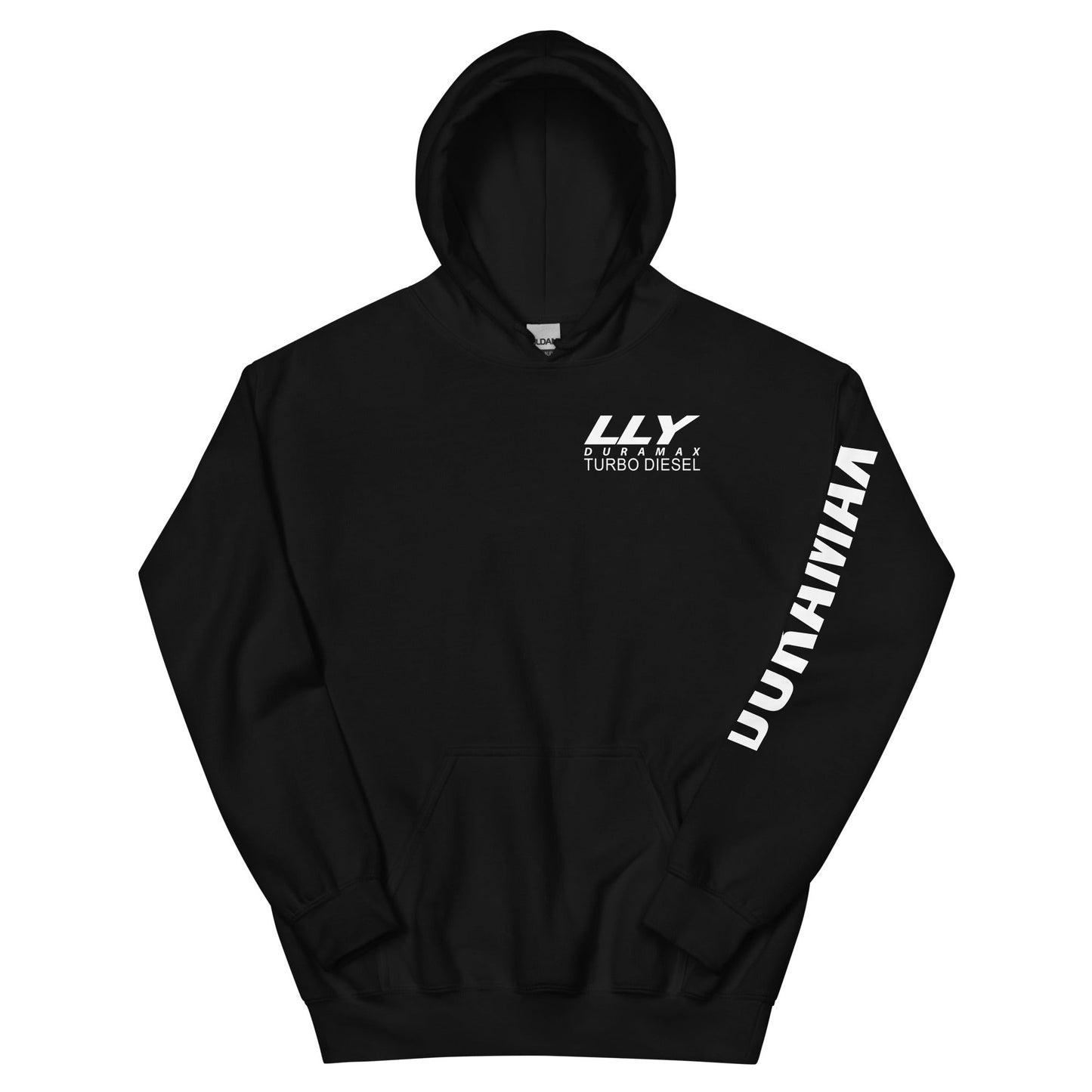 LLY Duramax Hoodie Pullover Sweatshirt With Sleeve Print