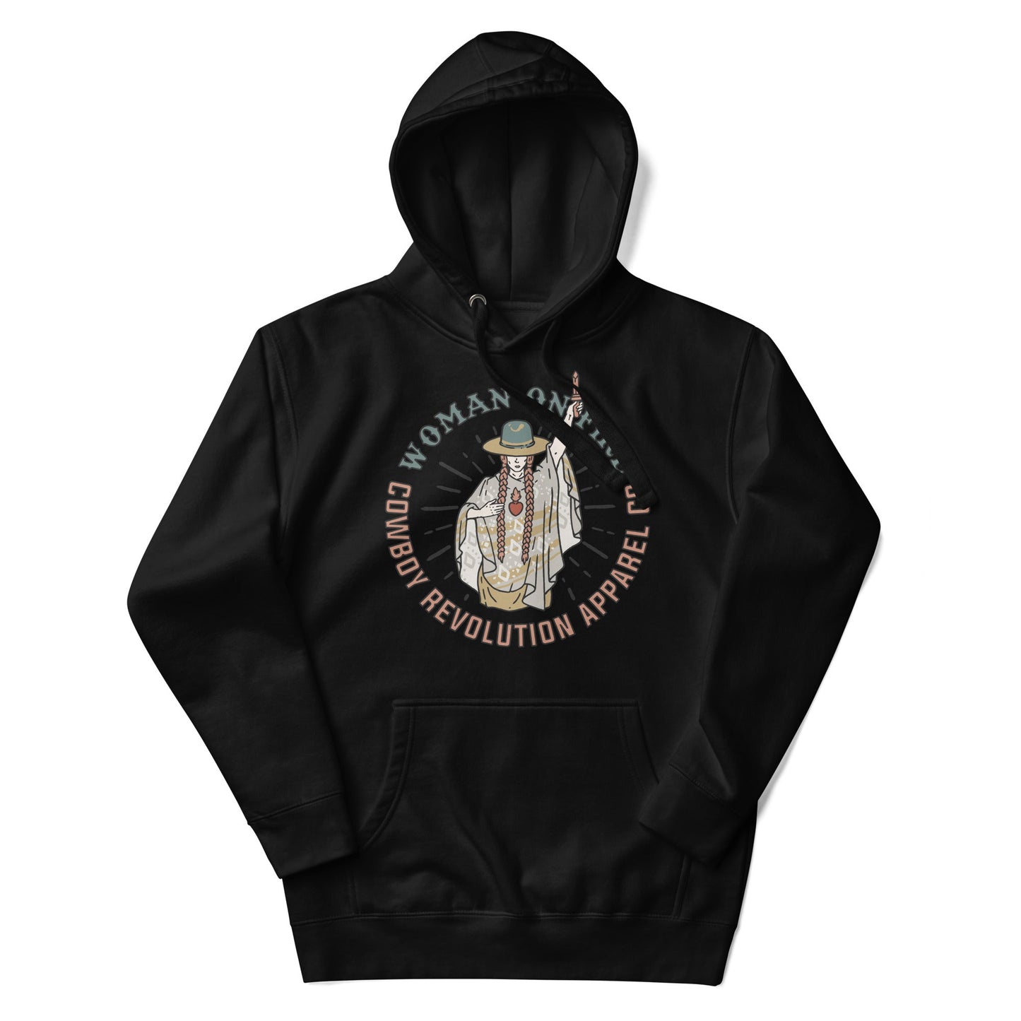 "Woman On Fire" Cowboy Revolution Premium Unisex Hoodie