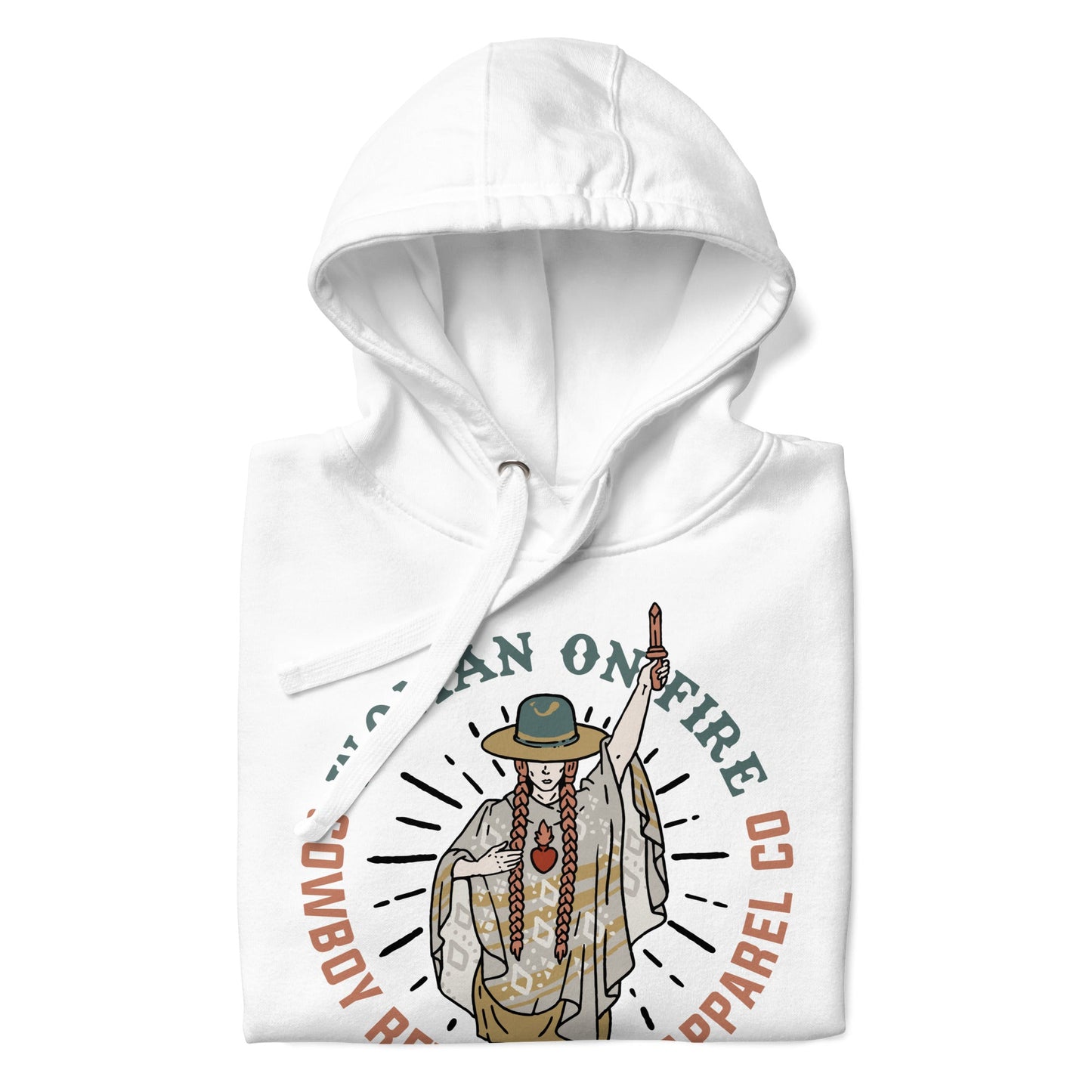 "Woman On Fire" Cowboy Revolution Premium Unisex Hoodie