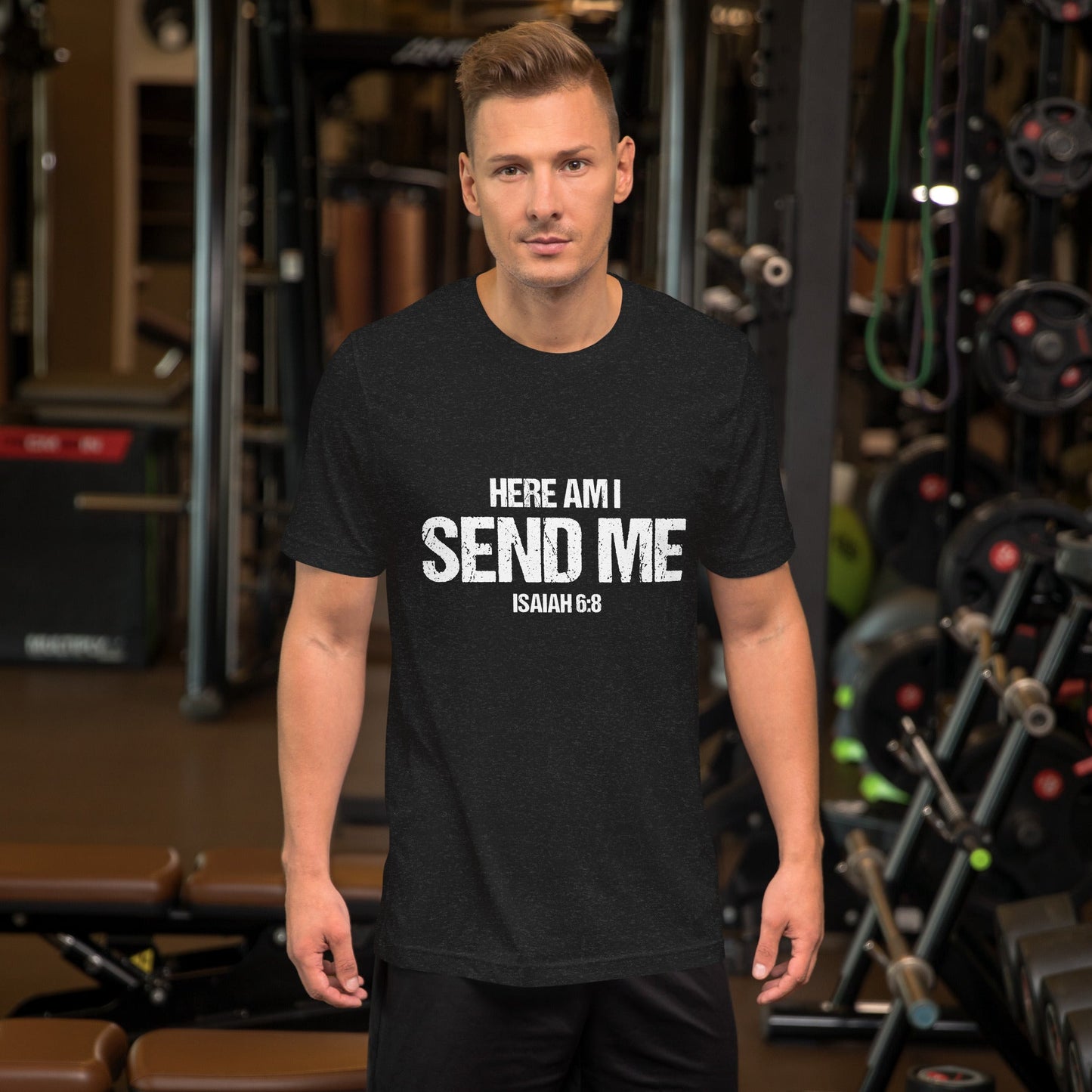 Isaiah 6:8 Here am I; Send Me // We Fight Monsters Tee Shirt