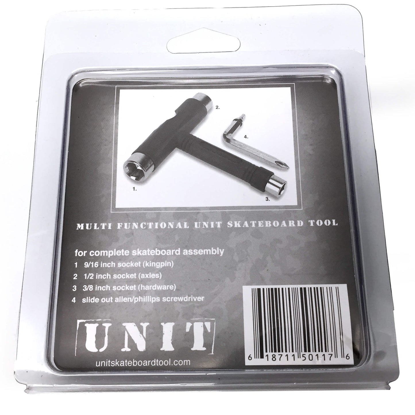 Unit Multi-Purpose Skate Tool - Black/Chrome