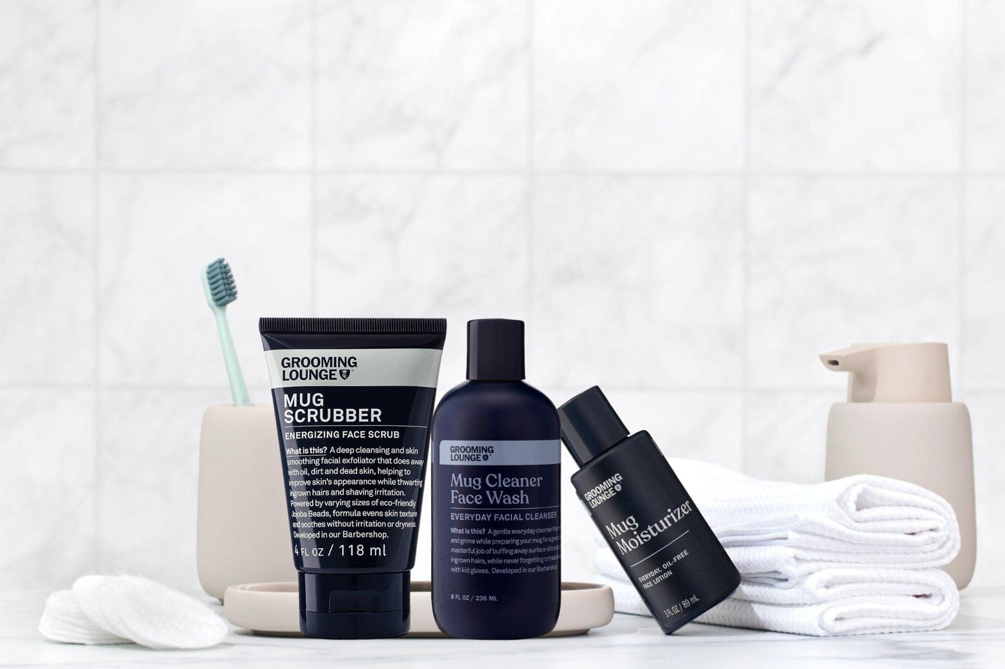 Grooming Lounge Mug Trio Skincare Kit (Save $23)