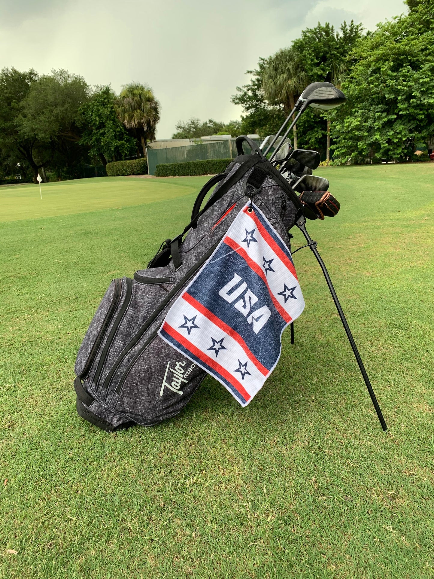 USA Waffle Golf Towel