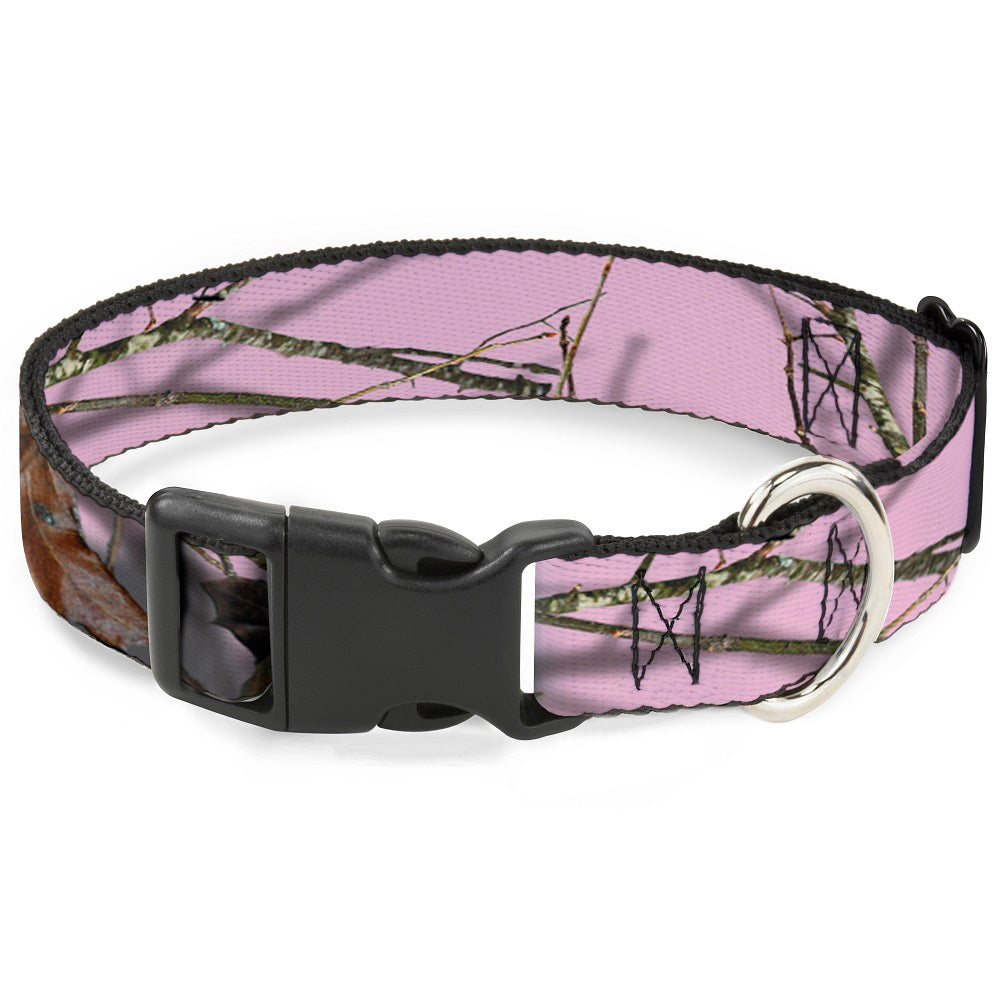 Plastic Clip Collar - Mossy Oak Country Roots Camo Baby Pink