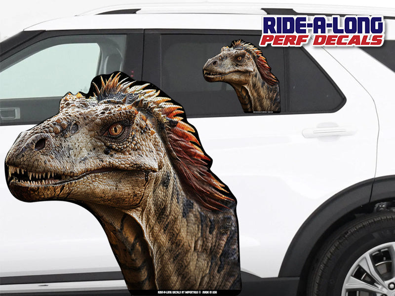 Velociraptor *RIDE A LONG* Perforated Decal