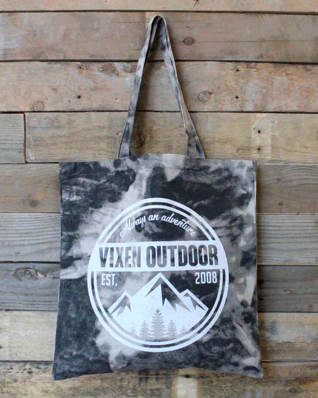 Vixen Outdoor Tie Dye Canvas Tote - Smoke