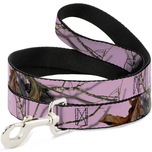 Dog Leash - Mossy Oak Country Roots Camo Baby Pink