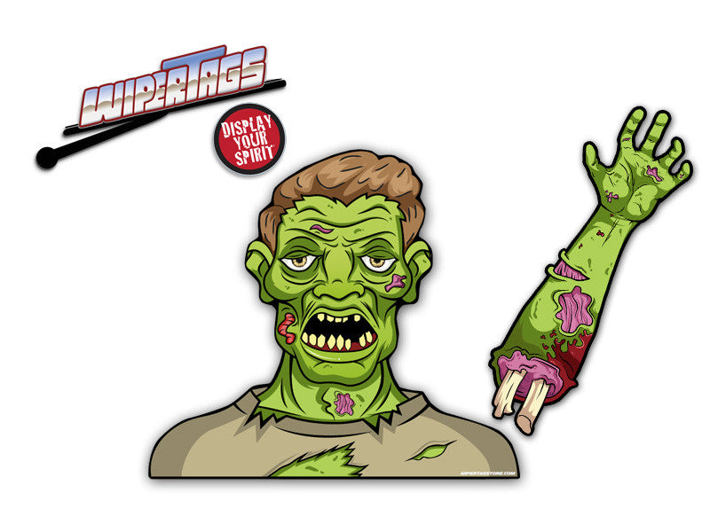 Dead Dave the Wave Zombie WiperTag with Decal