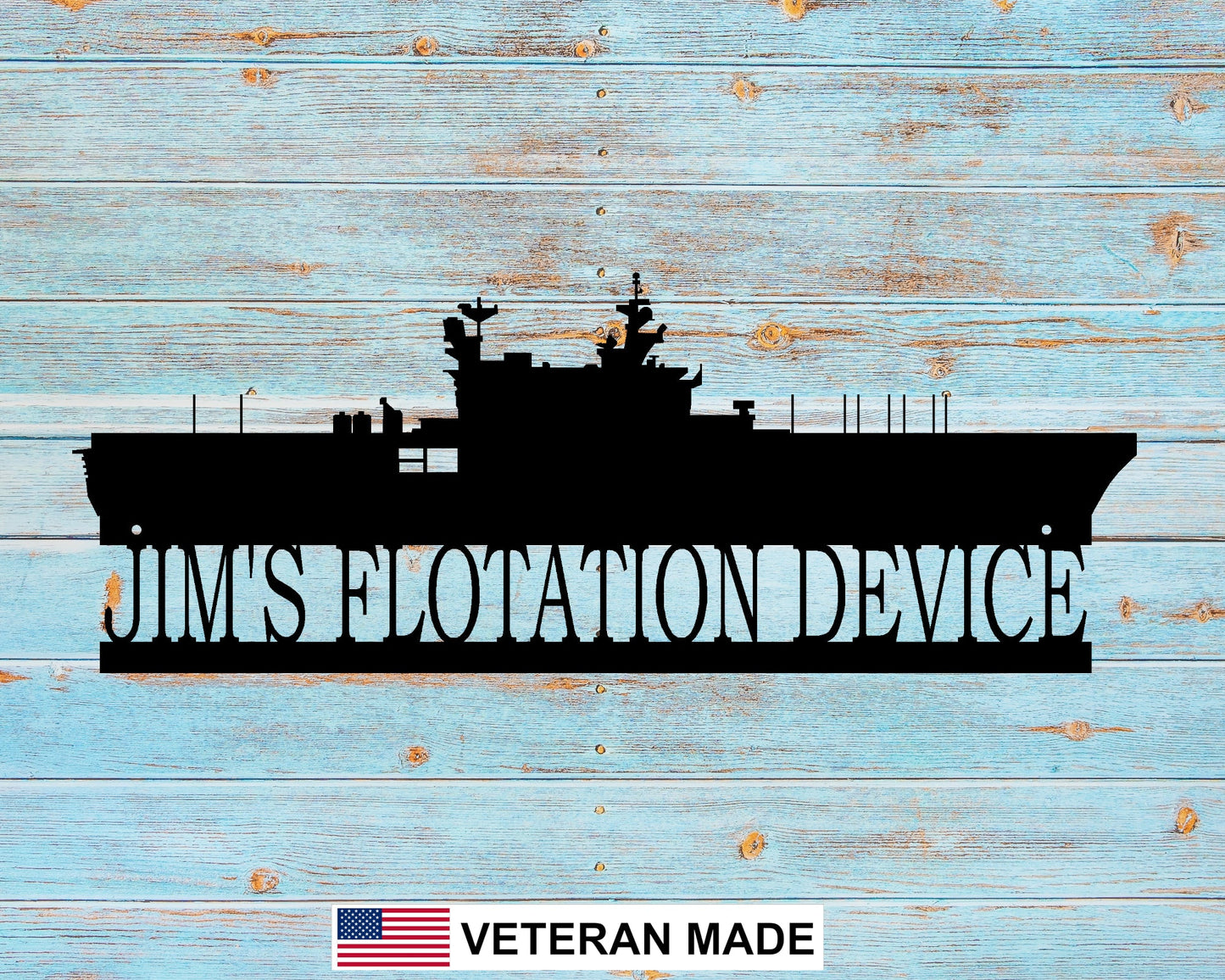 Tarawa Class LHA Ship Personalized Metal Sign