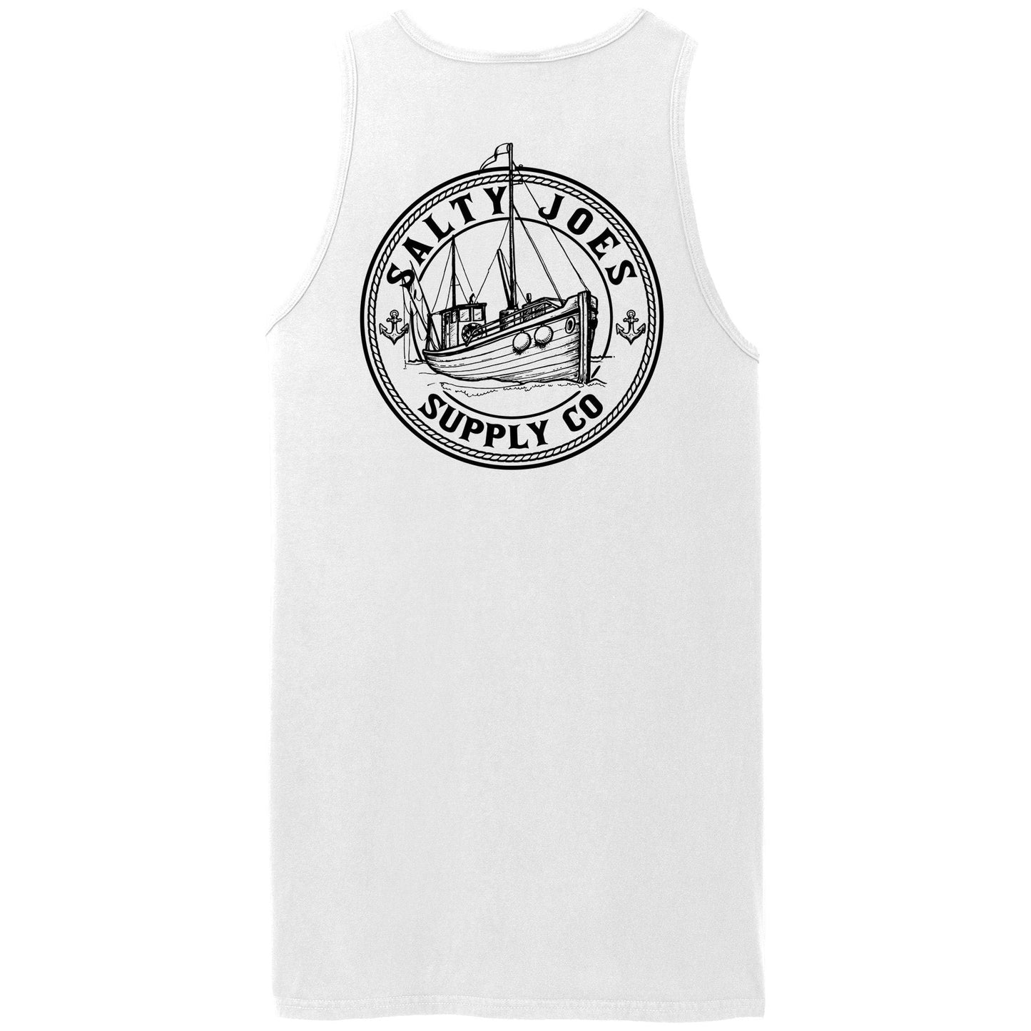 Salty Joe's Fishing Trawler Beach Wash® Garment-Dyed Tank Top