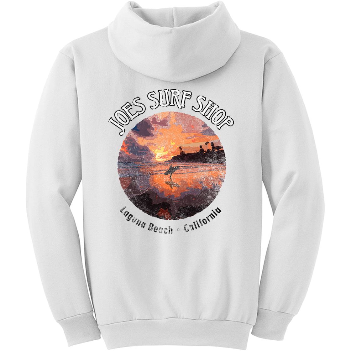 Joe's Surf Shop Sunset Surfer Pullover Surf Hoodie