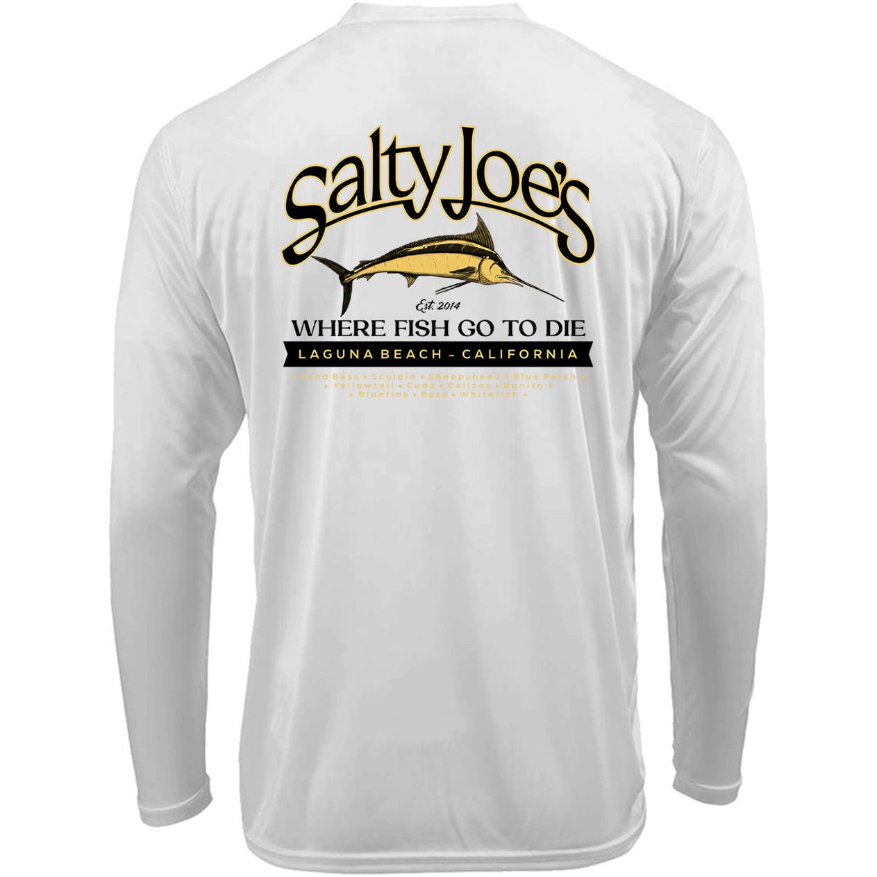 Salty Joe's Fish Count Long Sleeve Sun Shirt