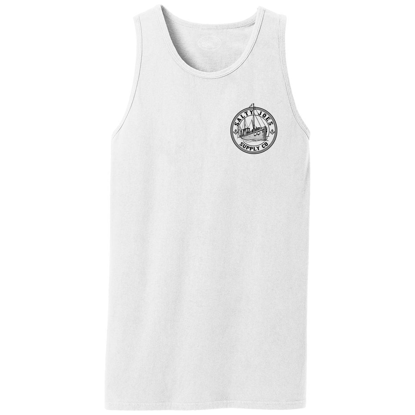 Salty Joe's Fishing Trawler Beach Wash® Garment-Dyed Tank Top