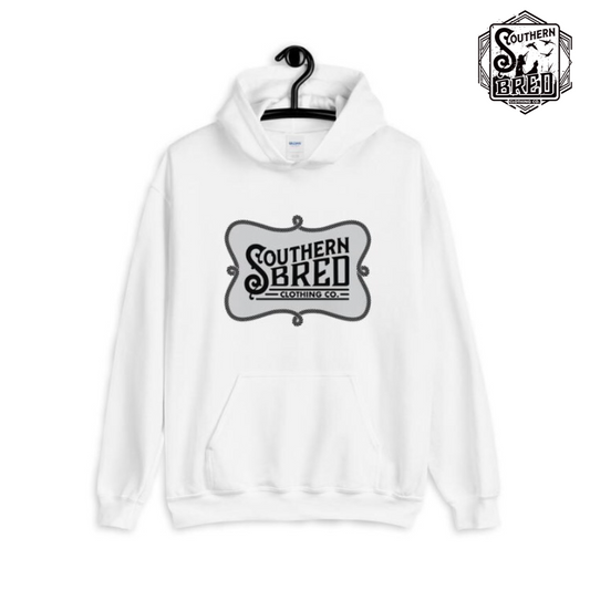 Southern Bred Hoodie (White w/grey)