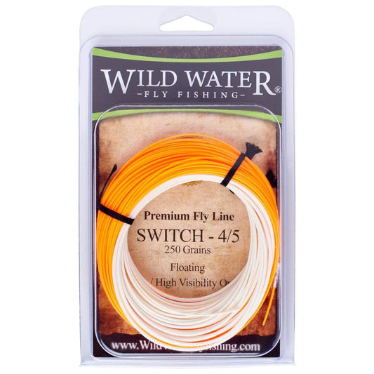 4/5F Switch Line, Floating, Orange/White, 250 grains | Wild Water Fly Fishing