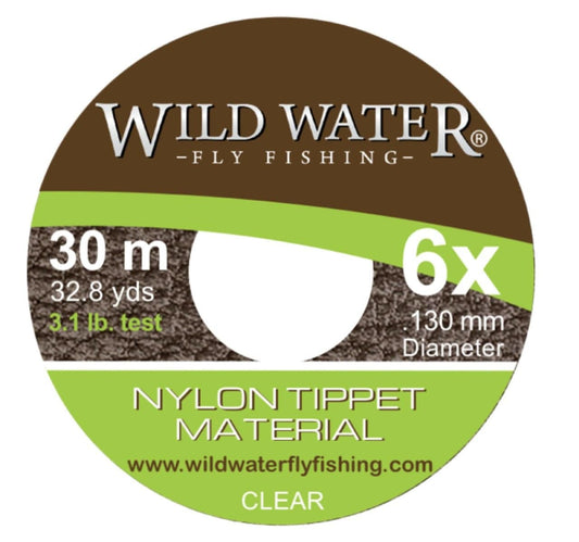 6X Nylon Tippet, 30m | Wild Water Fly Fishing