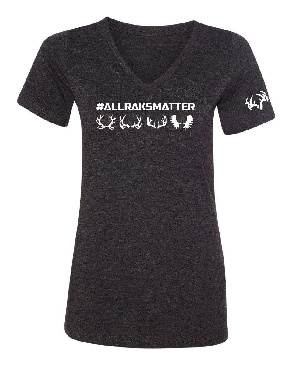 Womens All Raks Matter ™ V Neck Tee (NO BOOBIES)