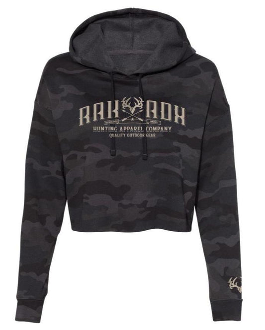 Womens Backwoods Retreat Crop Hoodie