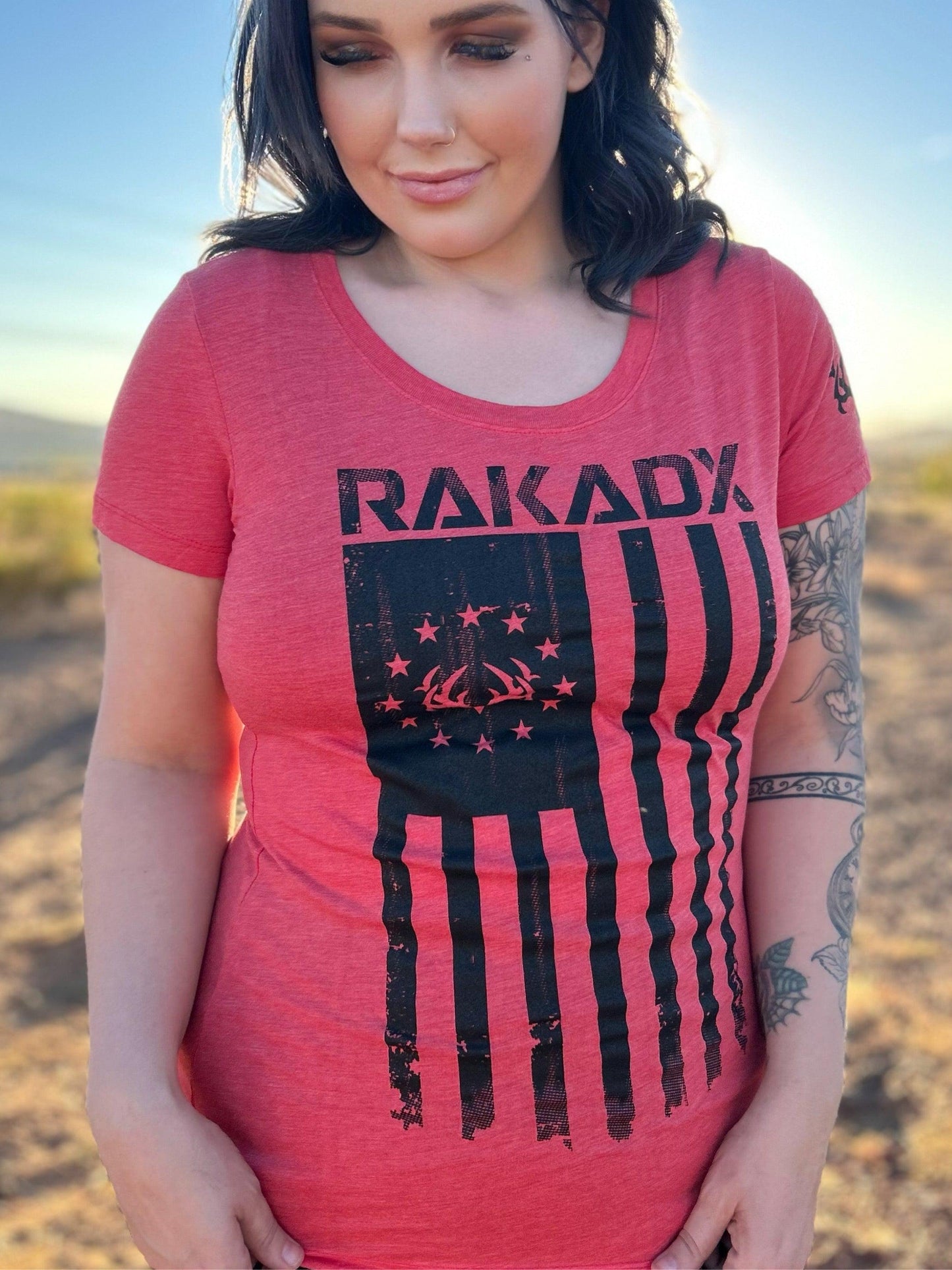 Womens Rak N Flag Tee