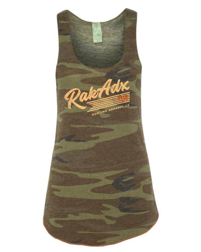 Womens Rebel Camo Racerback Tank Top