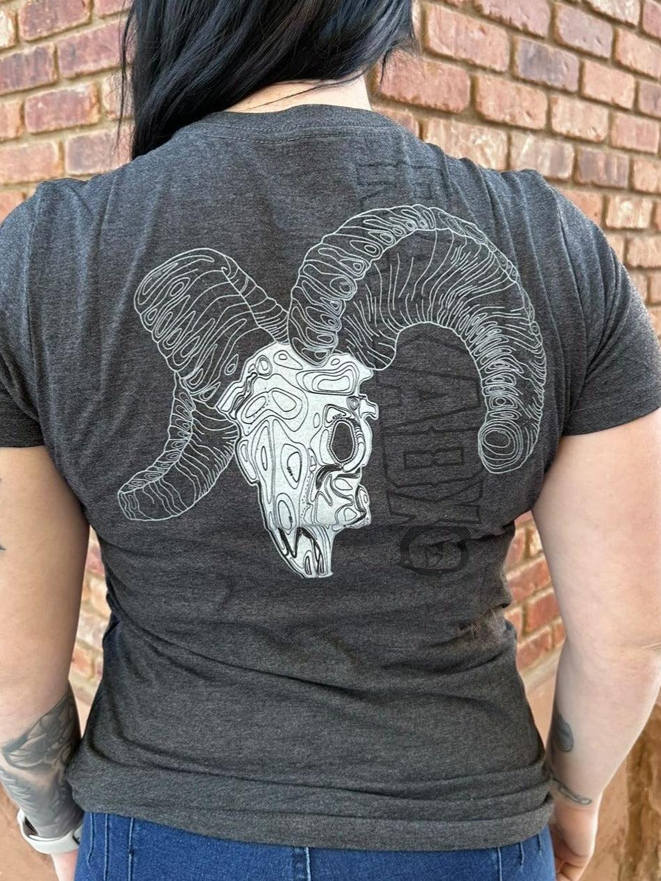 Womens Topo Ram Skull Tee