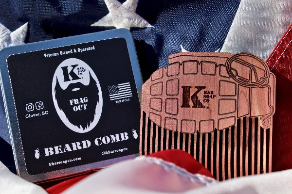 Frag Out Cedar Wooden Beard Comb