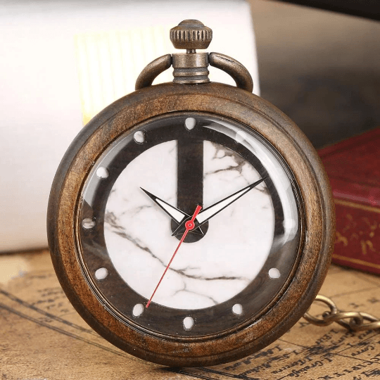 Wooden Pocket Watch | Black Arce