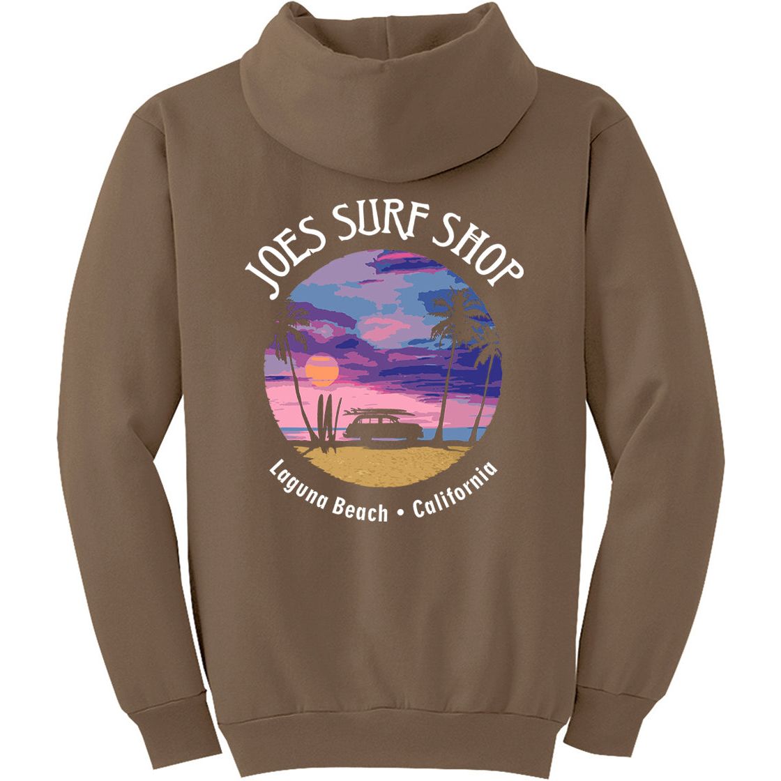 Joe's Surf Shop Wagon Silhouette Pullover Surf Hoodie