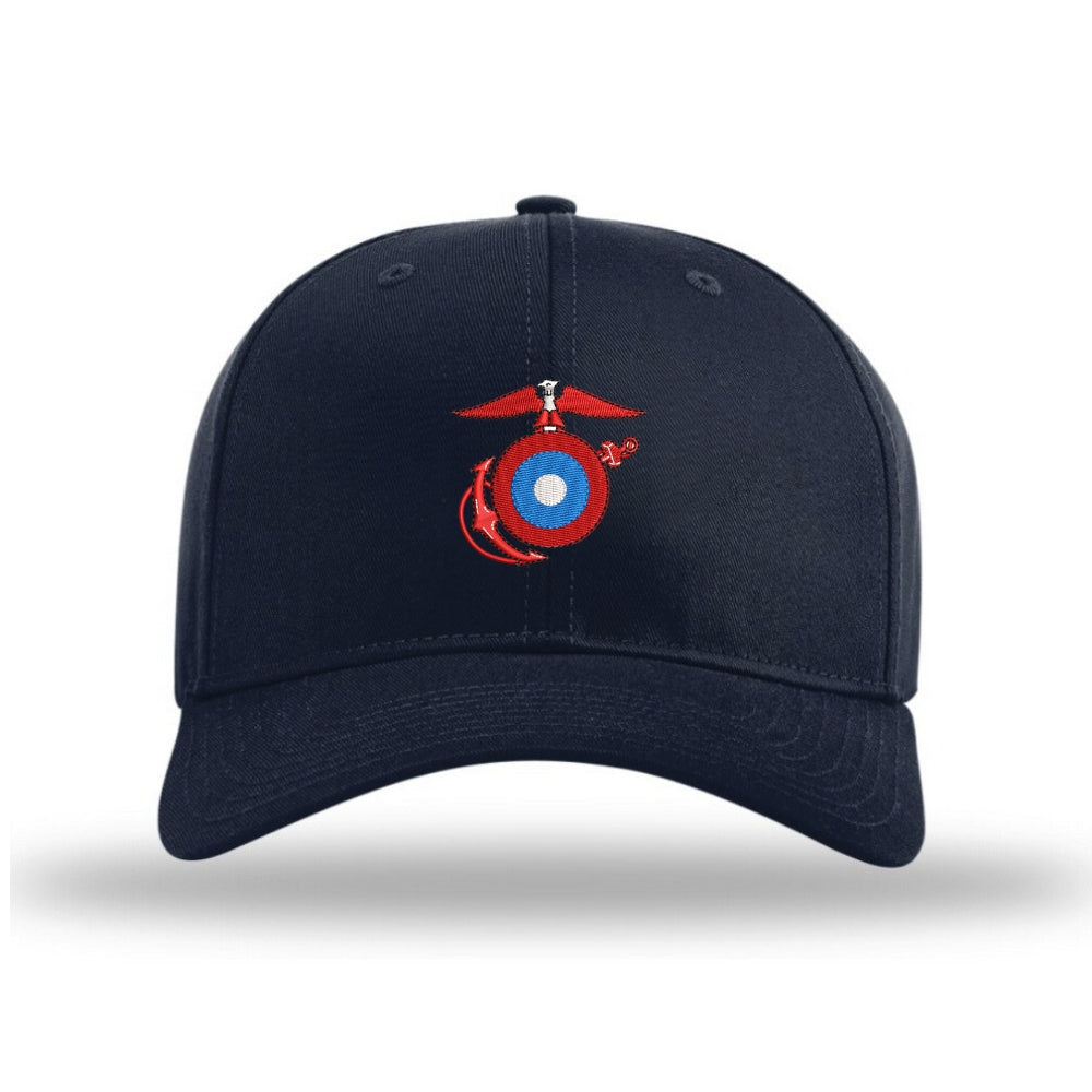 WW1 Marine Roundel Structured Hat - Navy