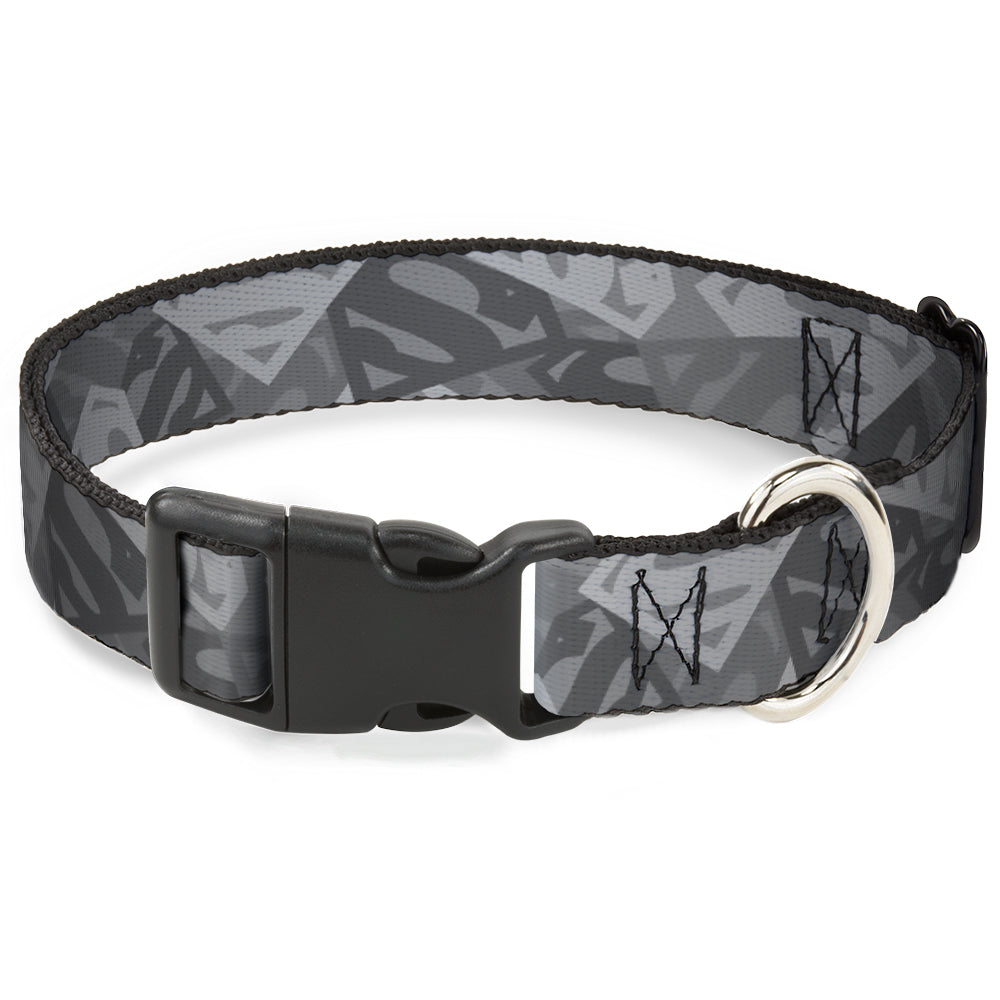 Plastic Clip Collar - Superman Shield Camouflage Grays