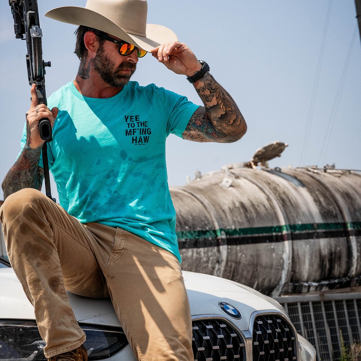 YEE TO THE MF'ING HAW Rodeo Men's T-Shirt