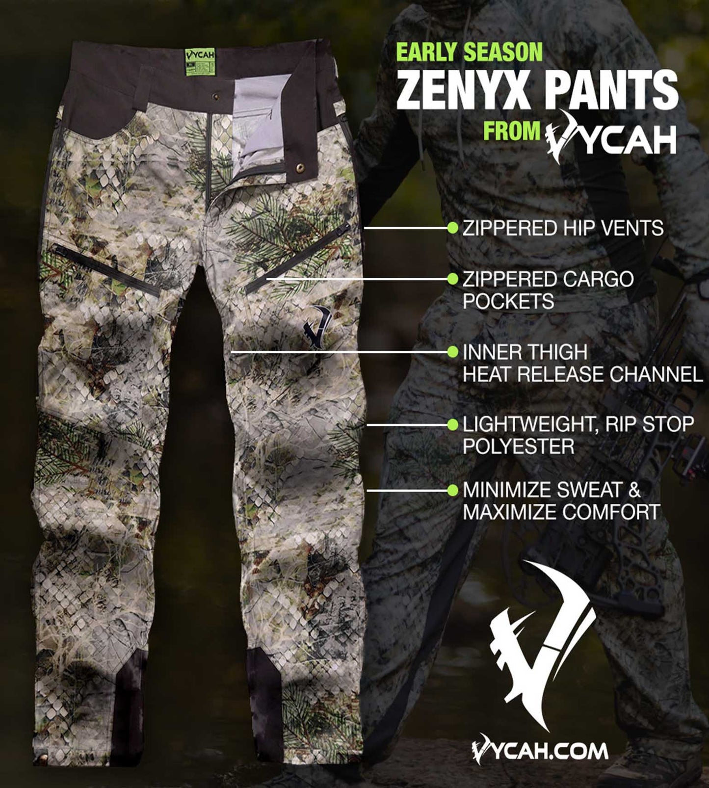 Vycah Zenyx Pant - Fall Camo