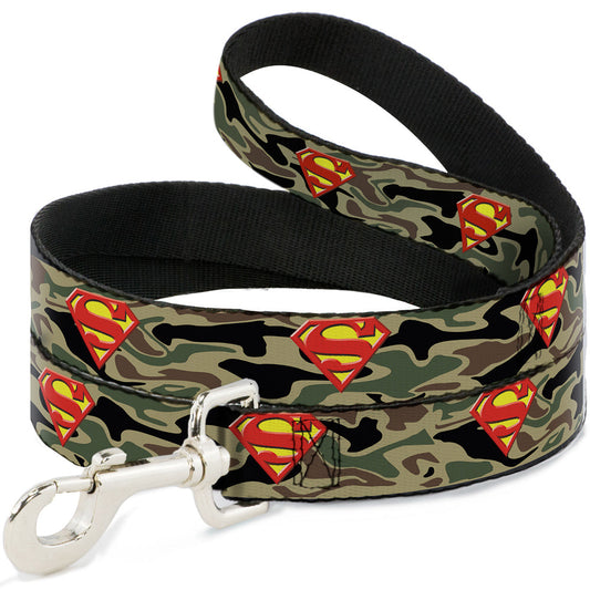 Dog Leash - Superman Shield Camo Olive